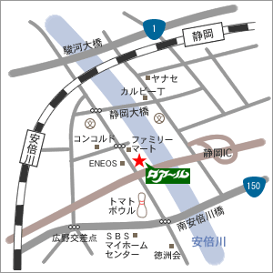 美容院ロアール・地図